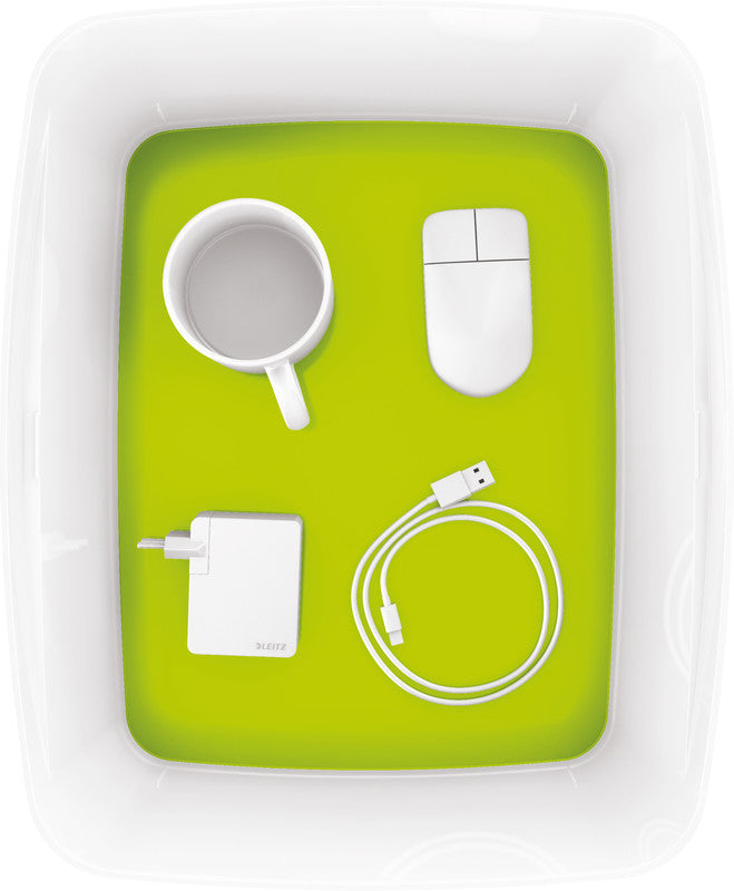 Leitz MyBox Aufbewahrungsbox – ABS Kunststoff, Weiss, 31,8 × 19,8 × 38,5 cm
