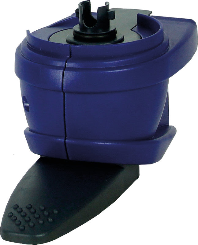 Dreumex One2Clean – Seifenspender, Kunststoff, Blau, B 94 × H 184 × T 120 mm, inkl. Befestigungsmaterial