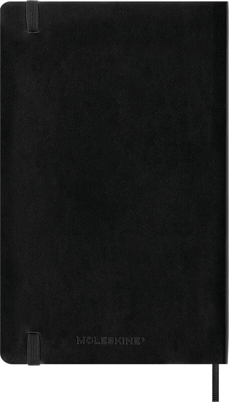 Moleskine Softcover Schüleragenda – 1 Woche pro Seite, gebunden, 13 × 21 cm, 18 Monate Juli–Dezember, schwarz, FSC