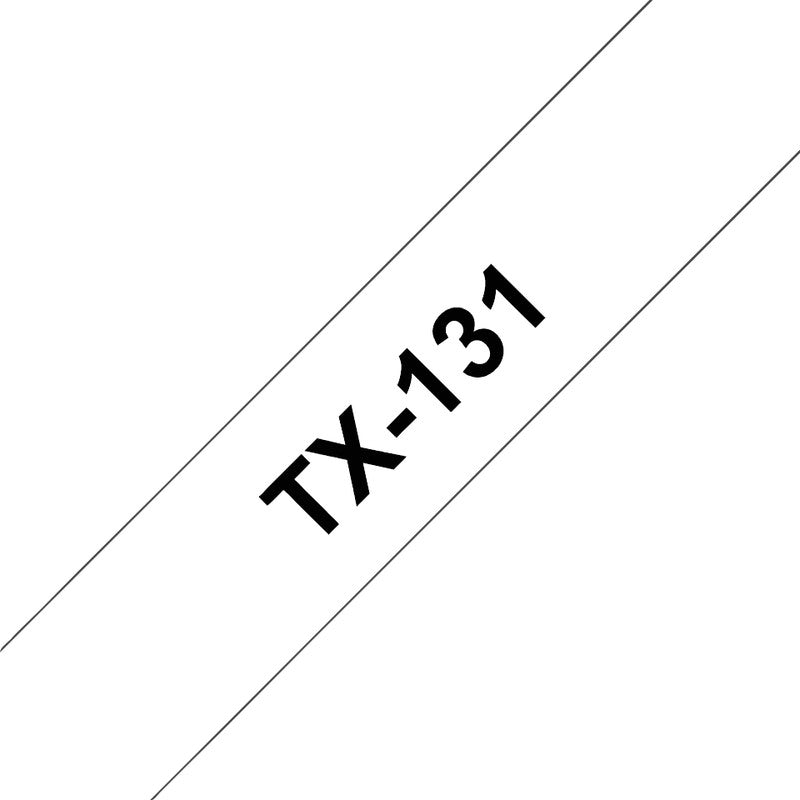 Brother Schriftband – 12 mm × 15 m, transparent, schwarz
