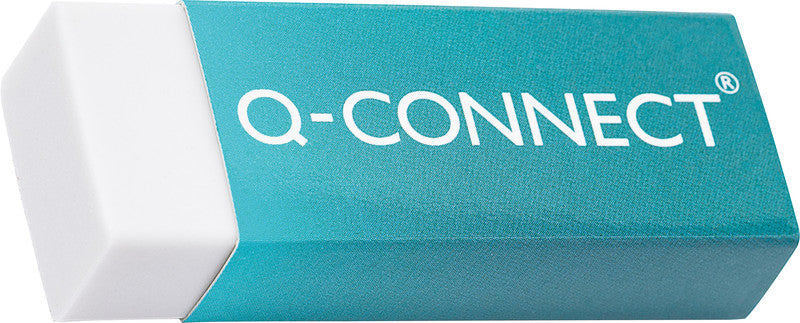 Q-CONNECT Radierer – für Bleistifte und Farbstifte – 60 × 11 × 21 mm – weiss