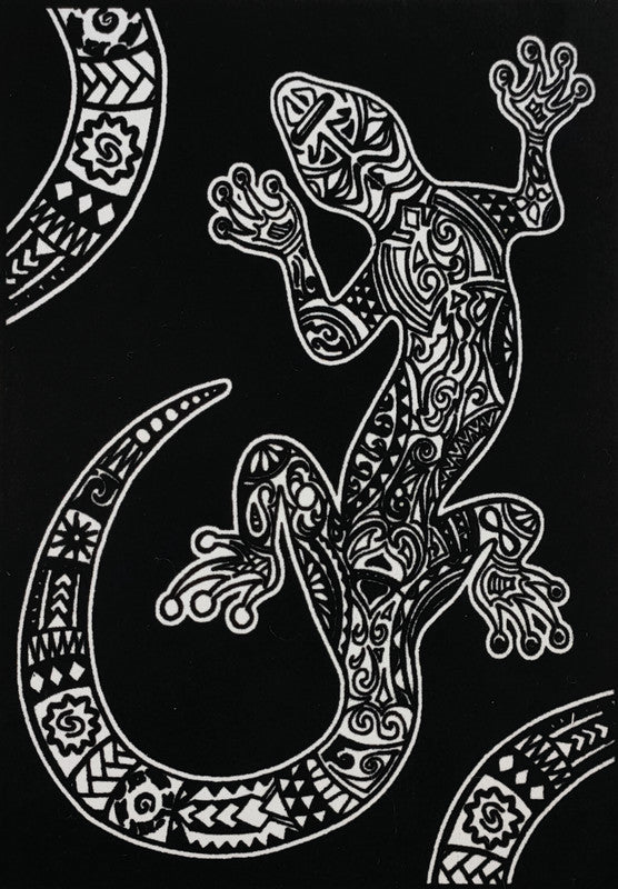 Tataruga Gecko Malkarton, Karton, 21 × 29,7 cm, schwarz