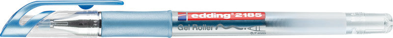 Edding 2185 Gelschreiber, Kappe – Blau, Spitze 0,7 mm, schnelltrocknend, metallic