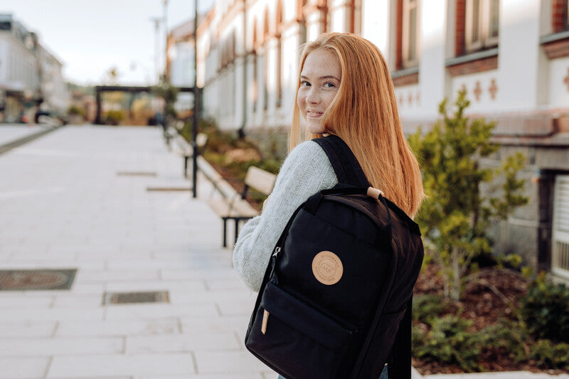 Beckmann City Light – Notebook-Rucksack – für 13"-Notebook, 20 l, rPET, schwarz