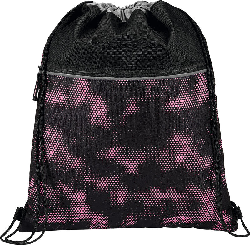 Coocazoo Sportbeutel – 10 l, Motiv Pink Illusion, wasserabweisend, 34 × 43 cm