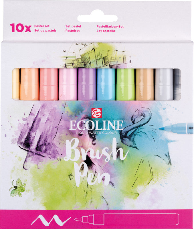 Talens Filzstifte Pastel, 10 Farben
