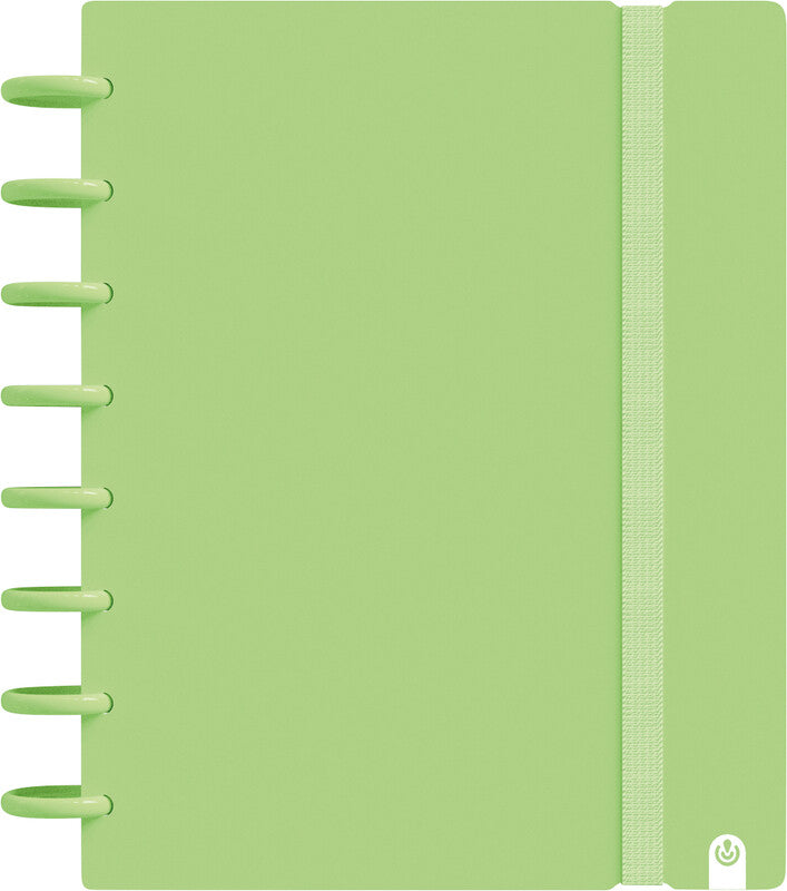 Carchivo Spiralbuch A5, kariert, Spiralbindung, 80 Blatt, perforiert, 100 g/m² – pastellgrün