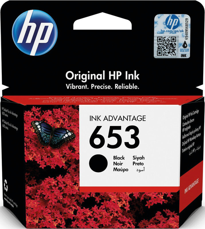 HP Tintenpatrone 653, 200 Seiten