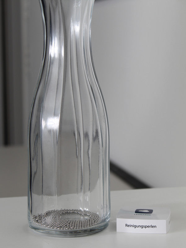 LEONARDO Reinigungsperlen – silber, für Dekanter, Karaffen, Vasen