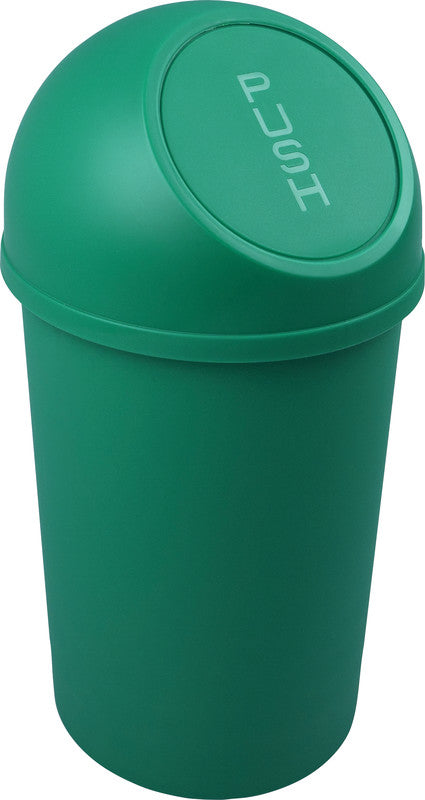 Helit Papierkorb The Flip – 13 l – Kunststoff, Grün – Ø 253 × H 490 mm
