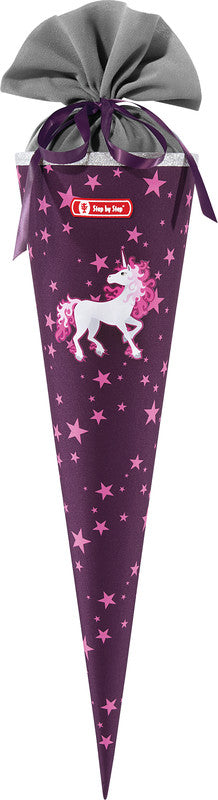 Step by Step Schultüte 70 cm × Ø 18 cm, 5 l – Motiv Einhorn Nuala – Serie 2IN1 – rPET