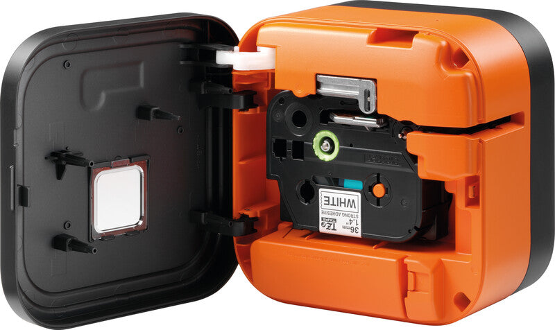 Brother Cube Pro Etikettendrucker – orange/schwarz, Kunststoff