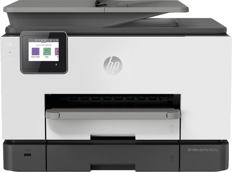 HP Officejet Pro 9022e – Farbiger Tintenstrahl-MFP A4, 4-in-1 – USB/WLAN – Duplex, ADF – 24 Seiten/Min. S/W