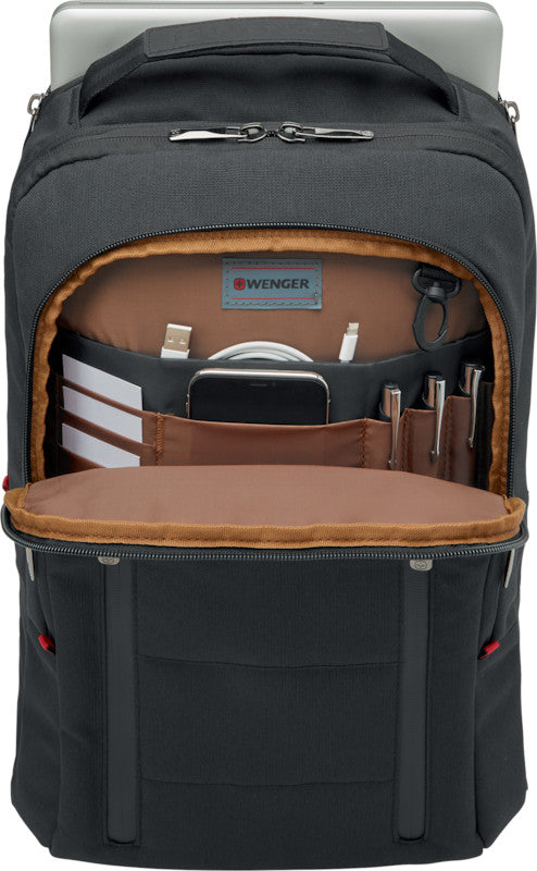 Wenger/SwissGear Wenger CityTraveler – Notebook-Rucksack – für 16"-Notebook, 16 l, Polyester, Schwarz
