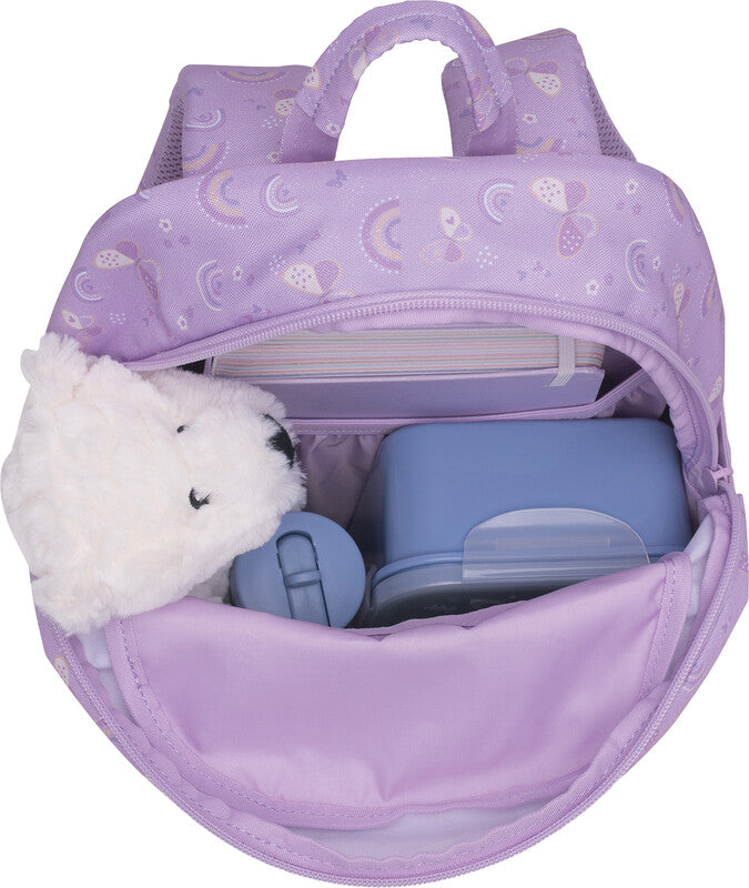 Beckmann Kindergartenrucksack Sport Mini – Purple Summer – aus recycelten PET-Flaschen