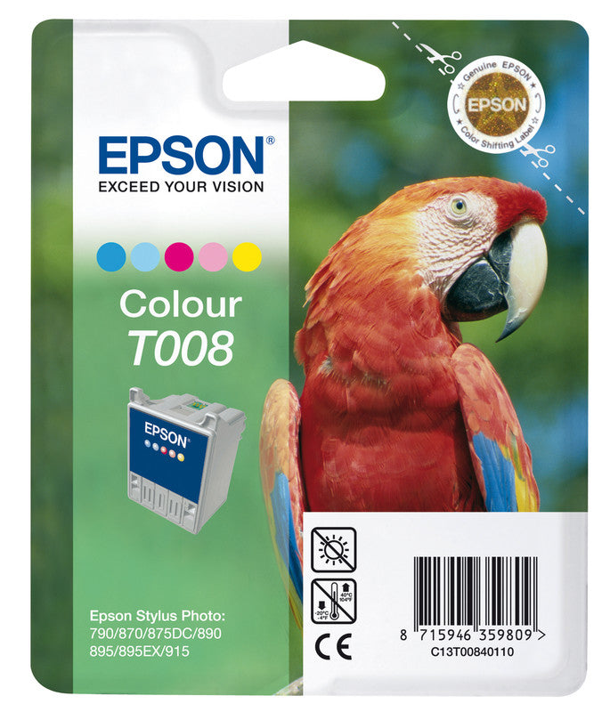 Epson Tintenpatrone T008, 220 Seiten – für Inkjetdrucker/Multifunktionsgeräte