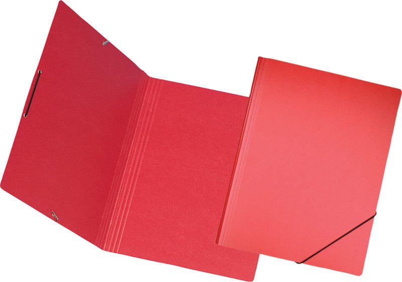 EROLA Sammelmappe für A4, Karton, Rot, mit Gummizug