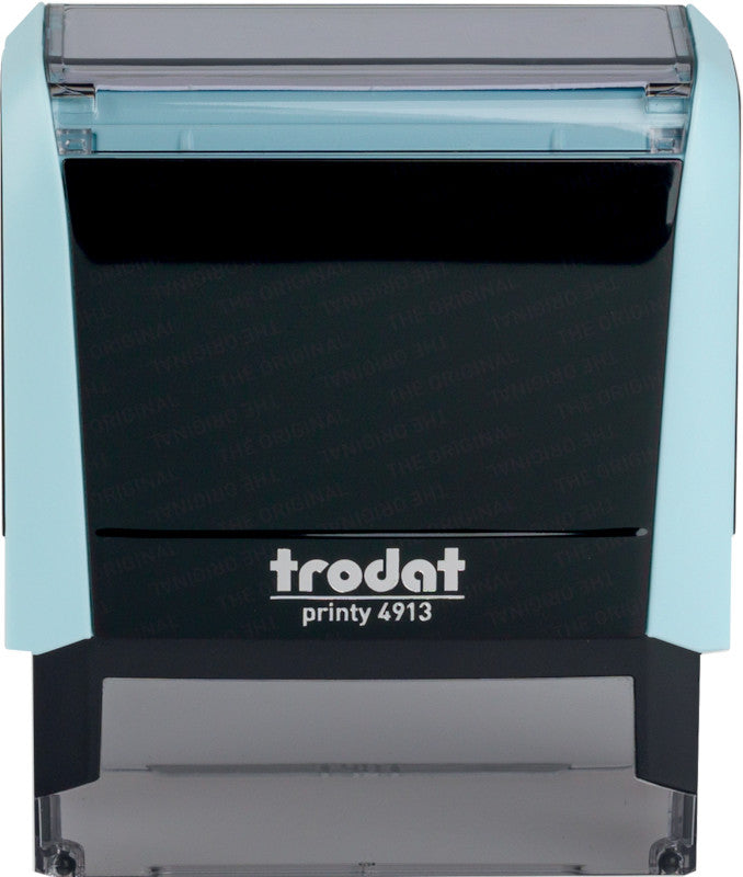 Trodat Motivstempel Printy 4913 – Motiv: zum Selbersetzen, selbstfärbend, Kunststoff, 58 × 22 mm
