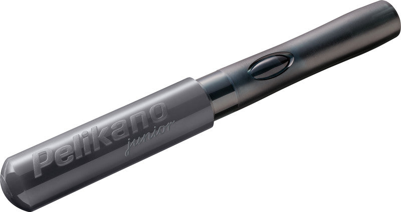 Pelikano junior – Federspitze A – für Rechtshänder – Anthrazit, Blau – Patronen