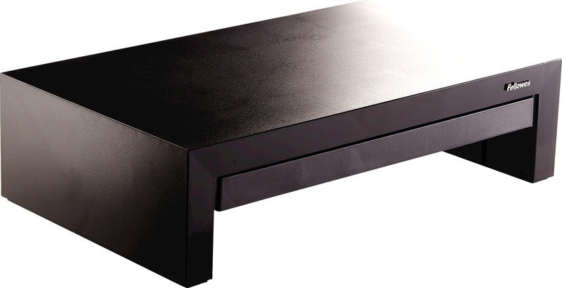 Fellowes Designer Suites – Monitorhalterung, 18 kg, Füsse 3-stufig, bis 4 cm, Schwarz