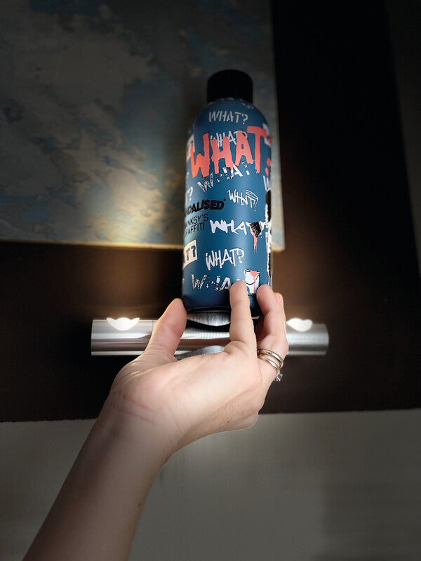 Youbottles Trinkflasche – 5 dl – Edelstahl, isoliert, Schraubverschluss – Banksy WHAT?