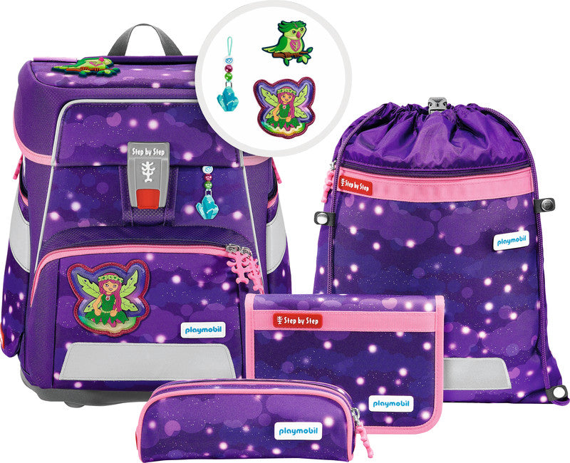 Step by Step Schulrucksack-Set Space – 5-teilig – Leavi – recycelte Materialien