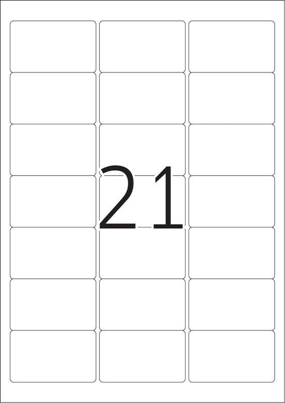 HERMA Selbstklebende Etiketten, 64 mm × 38 mm, transparent, Folie, permanent, 525 Etiketten (25 Blatt)