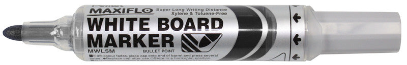 Pentel Whiteboard-Marker Maxiflo MWL5M – Konische Spitze 6 mm – Sortiert – 4er-Set – Trocken abwischbar