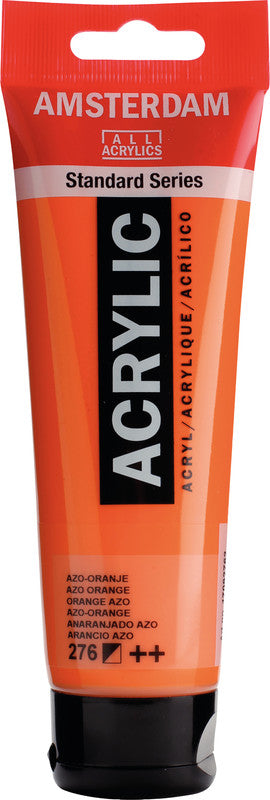 Royal Talens Amsterdam – Acrylic Standard – Acrylfarbe – Azoorange, 120 ml