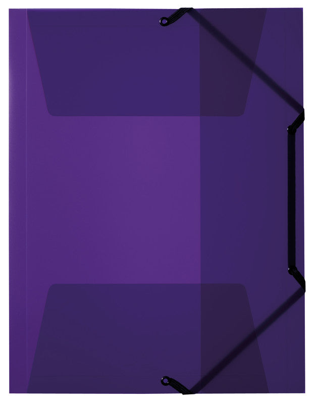 Kolma Sammelmappe für A4, Kunststoff, violett, mit Gummizug