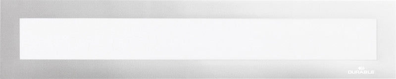 Durable DURAFRAME Magnetischer Top Magnetrahmen – 297 × 40 mm – Silber – 5er-Pack