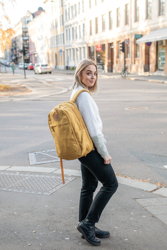Beckmann Urban Rucksack – Gelb – 30 l – 70% recycelter Anteil