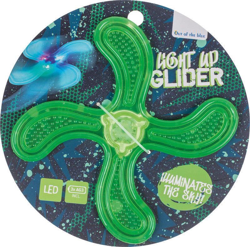 Out oft the blue Out of the Blue Frisbee – Ø 21,5 cm, Kunststoff, leuchtet im Dunkeln, inkl. 3 SR41-Knopfzellen