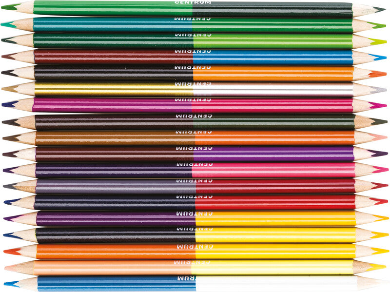 Centrum Bicolor Farbstifte – 36 Farben, Dreikant, Ø 3 mm, Karton