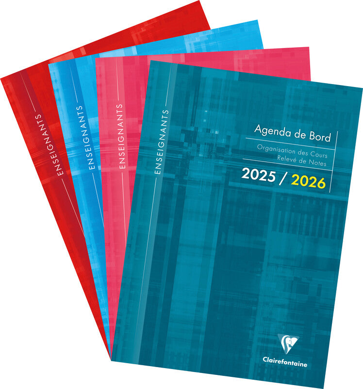 Clairefontaine Wochenplaner – 1 Woche/2 Seiten, geheftet, A4, Aug–Jul, 2025/2026, sortiert, PEFC