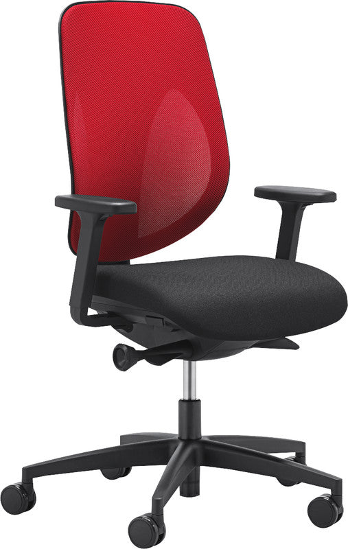 Giroflex Bürostuhl 353 – Sitzhöhe 39 - 51 cm, 110 kg, Schwarz