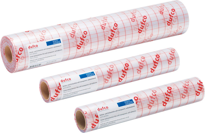 Dufco Klebefolie – wiederablösbar, transparent – 30,0 × 500,0 cm