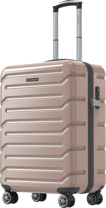 Beckmann Trolley Infinity – Hartschale PC/ABS, 4 Doppelrollen, mit TSA, champagner, 39 × 55 × 21 cm