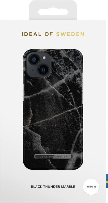 Ideal of Sweden – Backcover – für Apple iPhone 13 – Black Thunder Marble