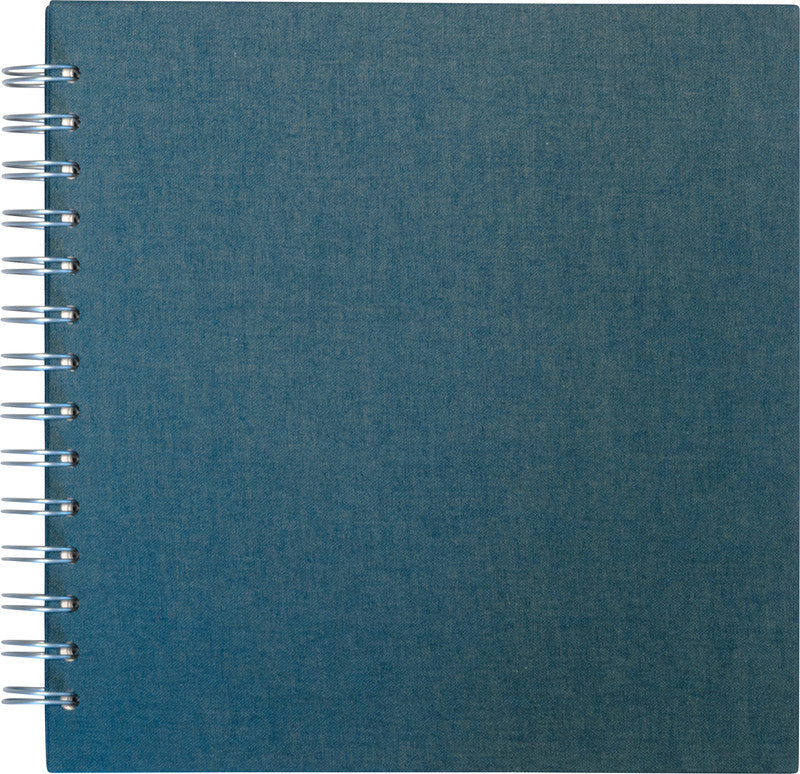 Eibert Fotoalbum – für 200 × 200 mm, petrol, mit Spirale, Textil