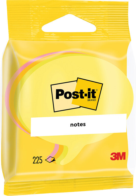 Post-it Haftnotizen – 70×70 mm – Sprechblase – Mehrfarbig, 3×75 Blatt, PEFC