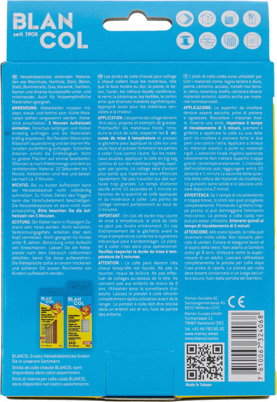 BLANCOL Heissklebepistole – permanent – schwarz