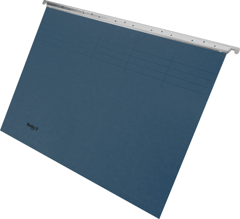 Biella Hängeordner für A4 – Karton, Blau, 320 × 250 mm, mit Vordruck