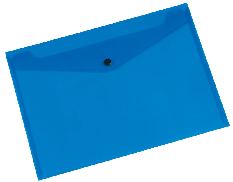 Q-connect Sichtmappe A5 – Blau, Kunststoff, 172 Mikron