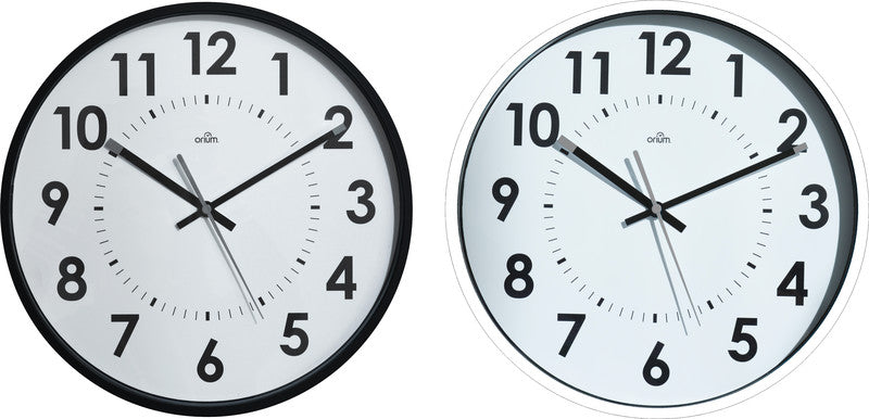 Orium by cep Orium Wanduhr – Ø 30 cm, schwarz, Kunststoff, lautlos