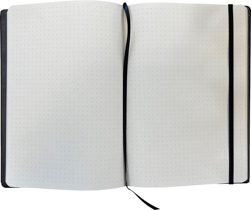 Denkzettel Notizbuch, A5, punktkariert, gebunden, Hardcover, 192 Seiten, 70 g/m² – mehrfarbig