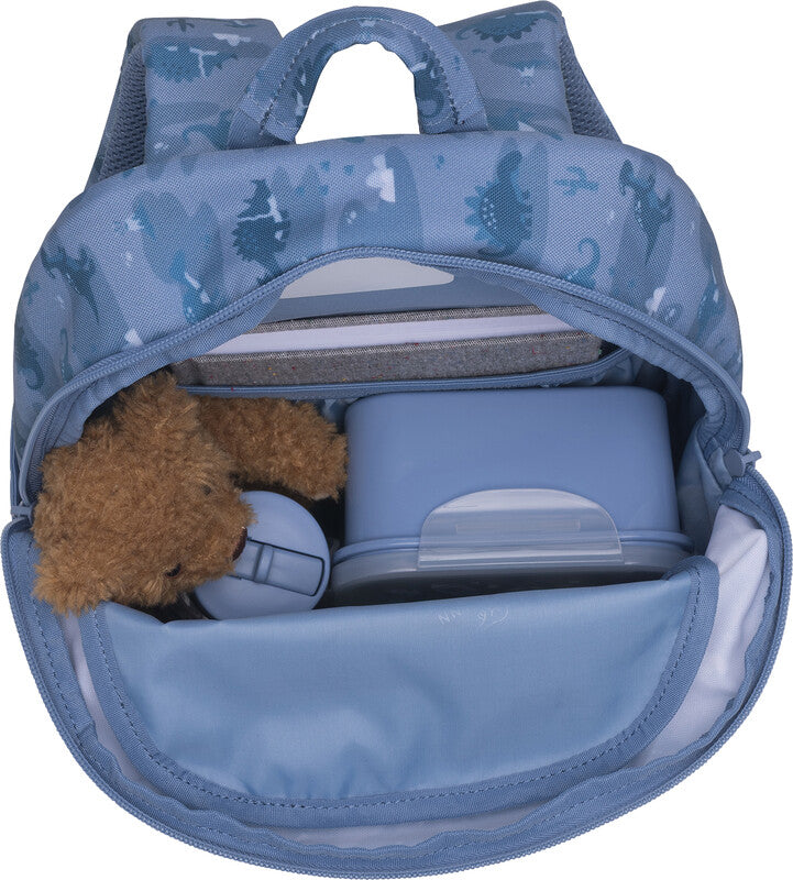 Beckmann Kindergartenrucksack Sport Mini – Dino World – Blau – 25,0 × 36,0 × 16,0 cm