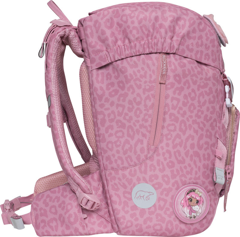 Beckmann Classic Schulrucksack 1st – 6-teilig – Furry, mit Leuchteffekt