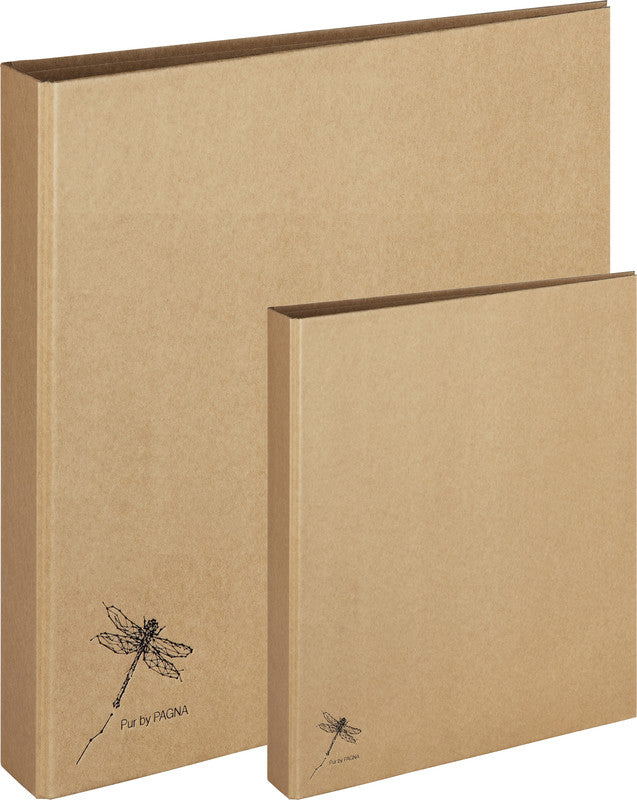 Pagna Ringbuch – A4 Hochformat – Ringmechanik, Ø 25 mm, Rücken 35 mm – Natur, Karton, Recyclingfähig