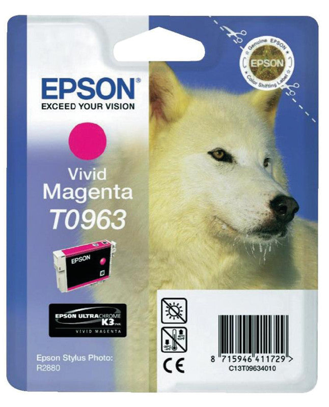 Epson Tintenpatrone T0963, Magenta, 865 Seiten – für Inkjetdrucker/Multifunktionsgeräte